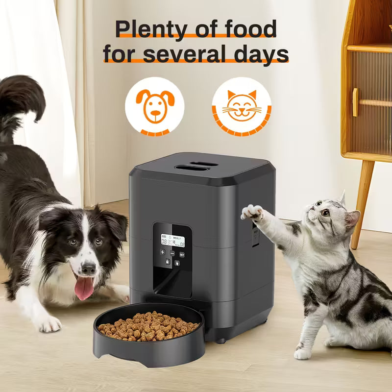 2L Automatic Pet Feeder Cat Dog Dry Food Dispenser Touch Screen Pet Cat Feeder Automatic feeder for Dog And cat