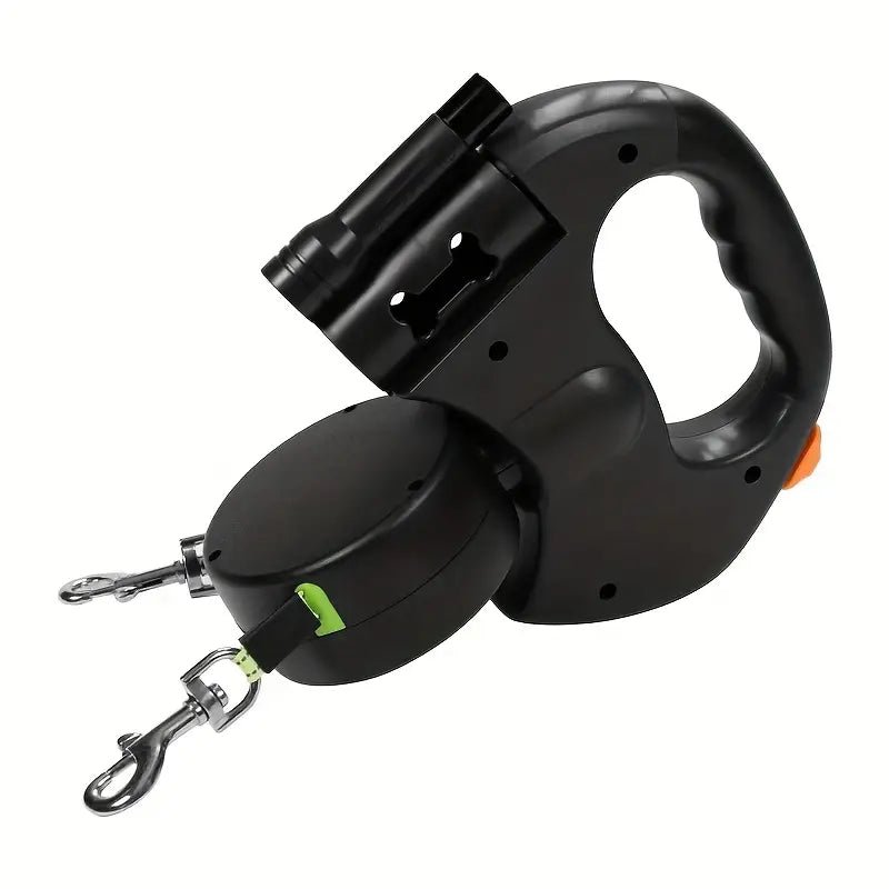 Automatic Retractable Leash for Two Dogs